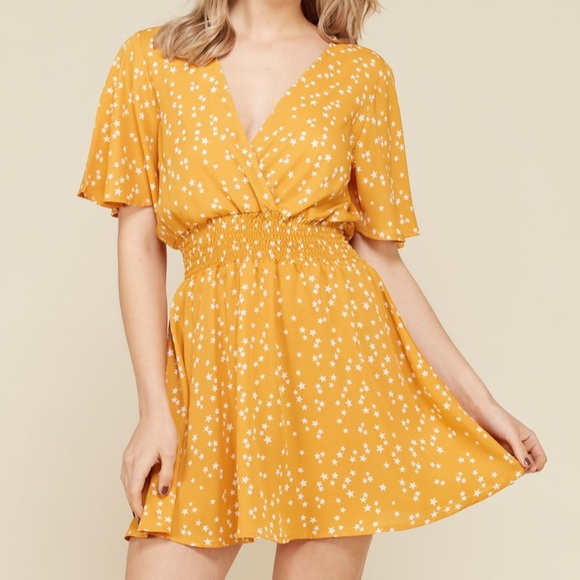 Yellow Starry Sundress - Picture 1 of 5